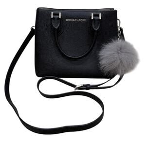 Michael Kors Adele Medium Pebbled Leather Crossbody Bag